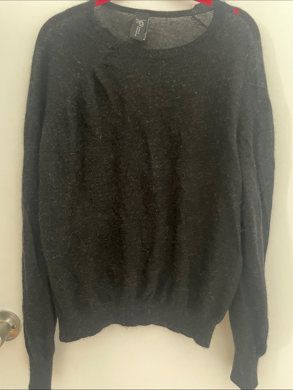 Zero X Maria Cornejo Gray Alpaca Lightweight Sweater